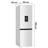 Frigo congélateur Heinner HCNF-HM291INVWDE – 291 litres – No Frost – inverter – distributeur d’eau – classe énergétique E – blanc