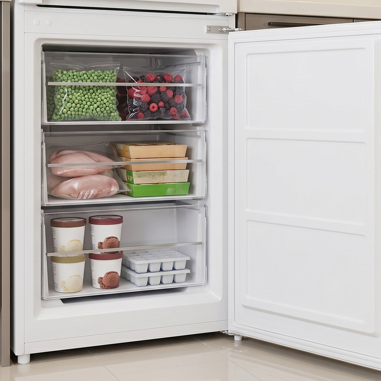 Frigo congélateur Heinner HCNF-HM291INVWDE – 291 litres – No Frost – inverter – distributeur d’eau – classe énergétique E – blanc
