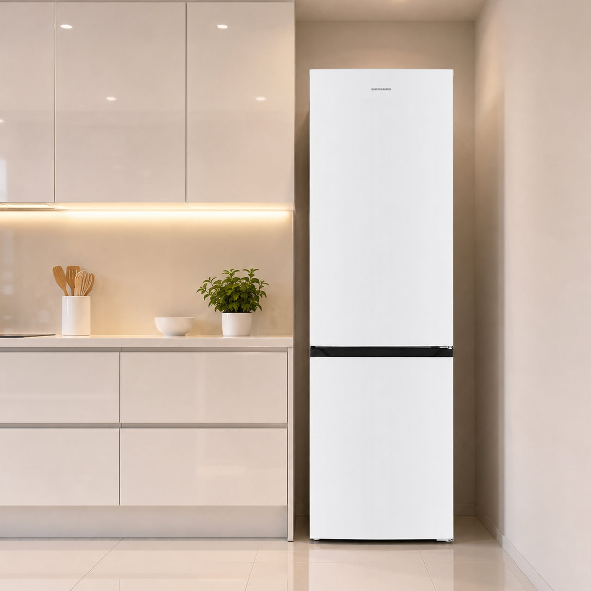 Frigo congélateur Heinner HCNF-HM293INVE – 293 litres – No Frost – inverter – classe énergétique E – blanc