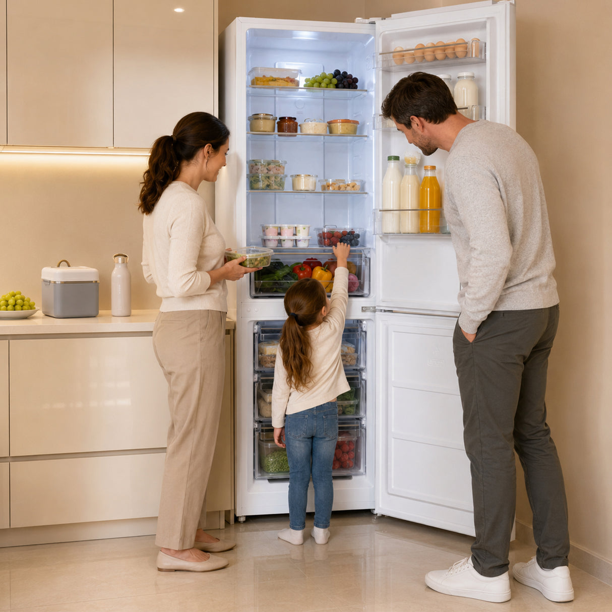 Frigo congélateur Heinner HCNF-HM293INVE – 293 litres – No Frost – inverter – classe énergétique E – blanc