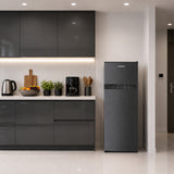 Frigo congélateur Heinner HF-H2206DGE++ – 206 L – Thermostat réglable – Éclairage LED – Porte réversible – Anthracite