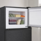 Frigo congélateur Heinner HF-H2206DGE++ – 206 L – Thermostat réglable – Éclairage LED – Porte réversible – Anthracite