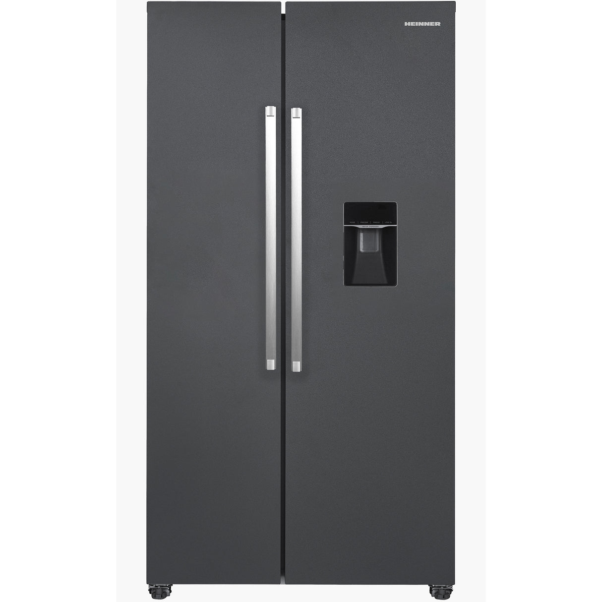 Frigo américain avec distributeur d’eau Heinner HSBS-HM529NFINVDGWDE++ – 529 L – No Frost – compresseur inverter – Anthracite
