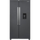 Frigo américain avec distributeur d’eau Heinner HSBS-HM529NFINVDGWDE++ – 529 L – No Frost – compresseur inverter – Anthracite