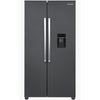 Frigo américain avec distributeur d’eau Heinner HSBS-HM439NFINVDGWDE++ – 439 L – No Frost – Anthracite