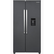 Frigo américain avec distributeur d’eau Heinner HSBS-HM439NFINVDGWDE++ – 439 L – No Frost – Anthracite