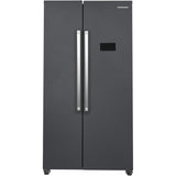 Frigo américain Heinner HSBS-HM442NFINVDGE++ – 442L – No Frost – Anthracite