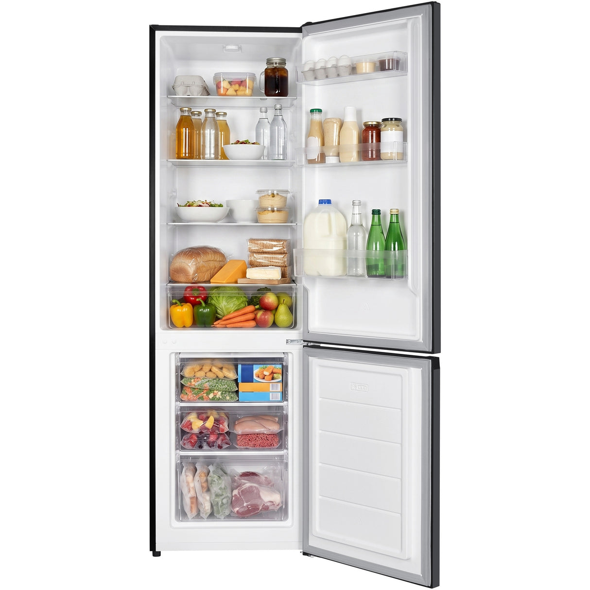 Frigo congélateur Heinner HC-HM262DGE – 262 litres – classe énergétique E – anthracite