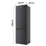 Frigo congélateur Heinner HC-HM262DGE – 262 litres – classe énergétique E – anthracite