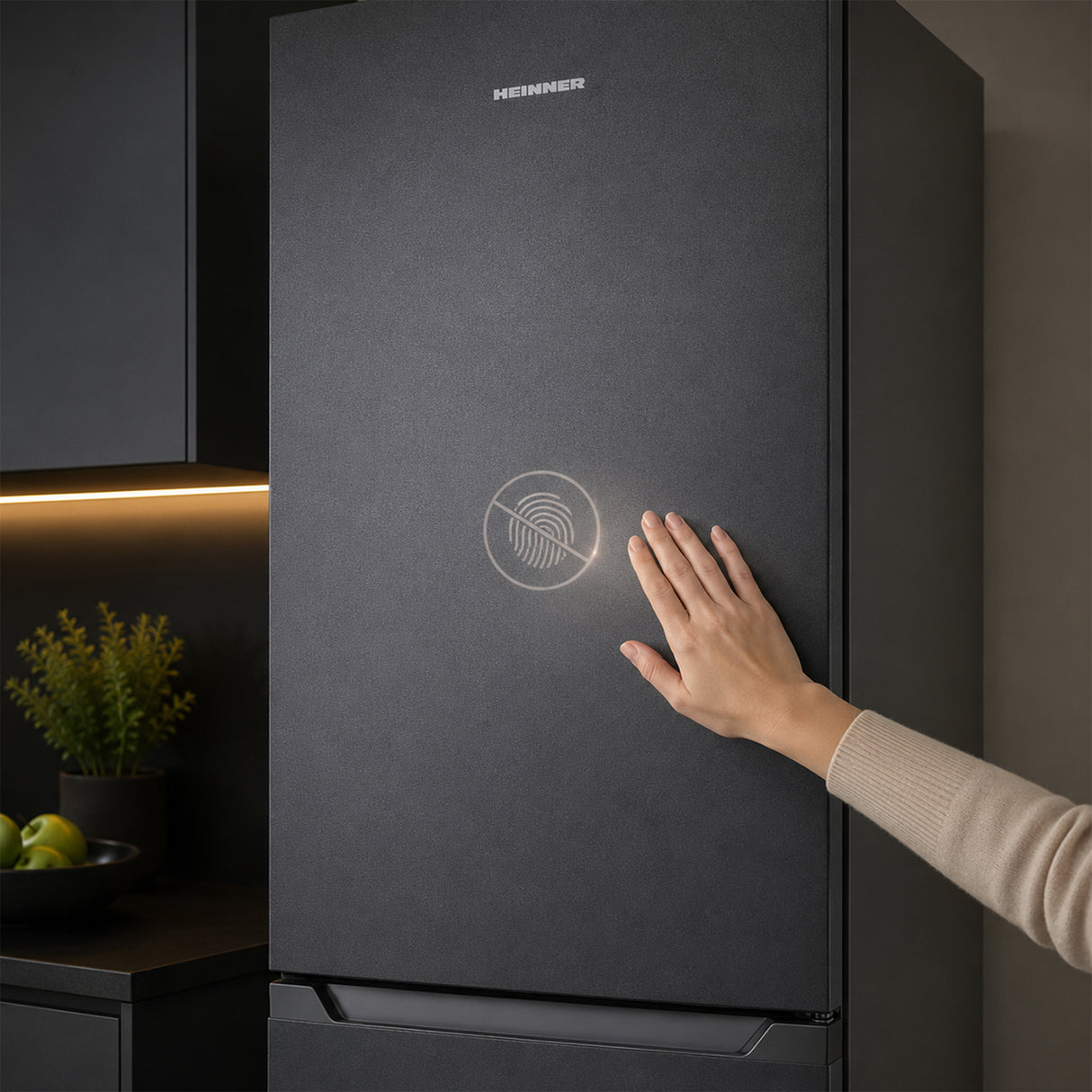 Frigo congélateur Heinner HC-HM262DGE – 262 litres – classe énergétique E – anthracite