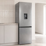 Frigo congélateur Heinner HCNF-HM291INVXWDD – 291 L – Total No Frost – compresseur inverter – Classe énergétique D – Thermostat réglable – Éclairage LED – inox – 185 cm – 5 ans de garantie