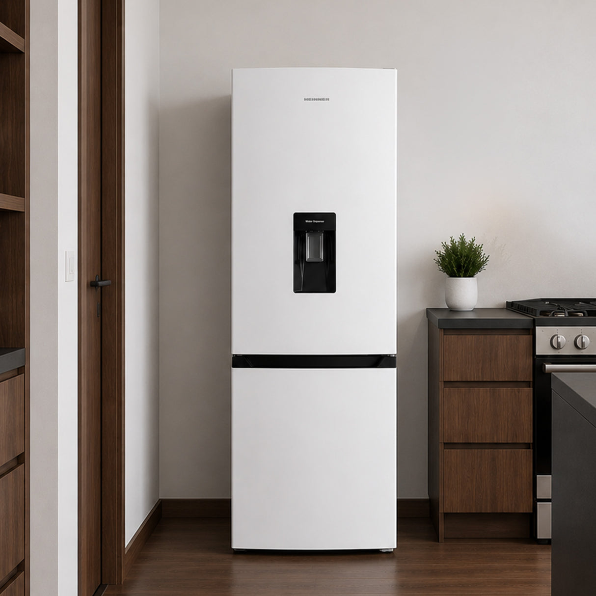 Frigo congélateur Heinner HCNF-HM291INVWDD – 291 L – Total No Frost – compresseur inverter – Classe énergétique D – Thermostat réglable – Éclairage LED – Blanc – 185 cm – 5 ans de garantie