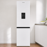 Frigo congélateur avec distributeur d’eau Heinner HC-HM313WDE++ – 313 L – Classe énergétique E – Thermostat réglable – Éclairage LED – Porte réversible – Blanc – 5 Ans de garantie