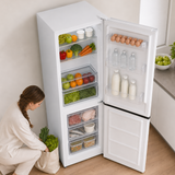 Frigo congélateur avec distributeur d’eau Heinner HC-HM313WDE++ – 313 L – Classe énergétique E – Thermostat réglable – Éclairage LED – Porte réversible – Blanc – 5 Ans de garantie