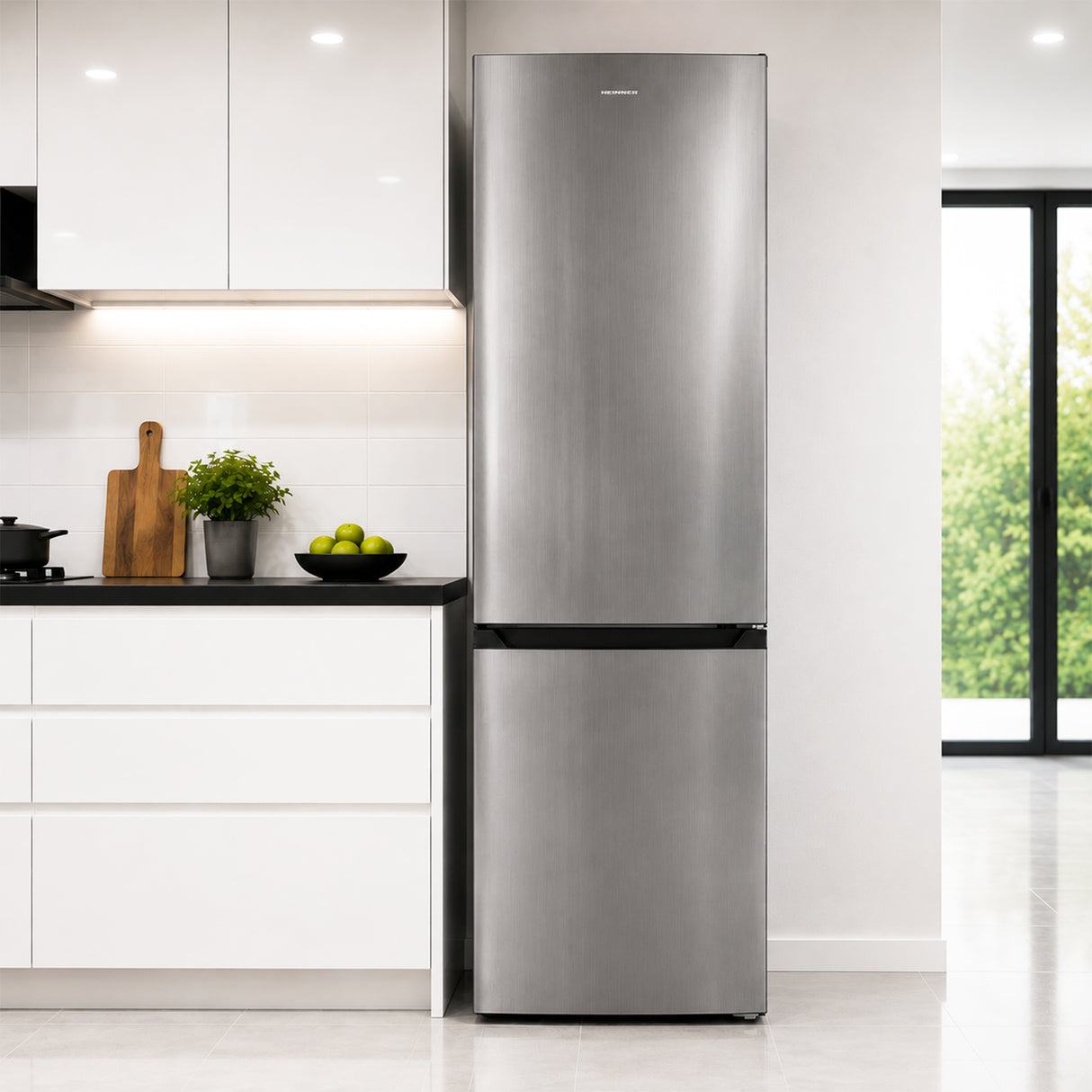 Frigo congélateur Heinner HCNF-HM293INVXD – 293 litres – No Frost – inverter – classe énergétique D – inox