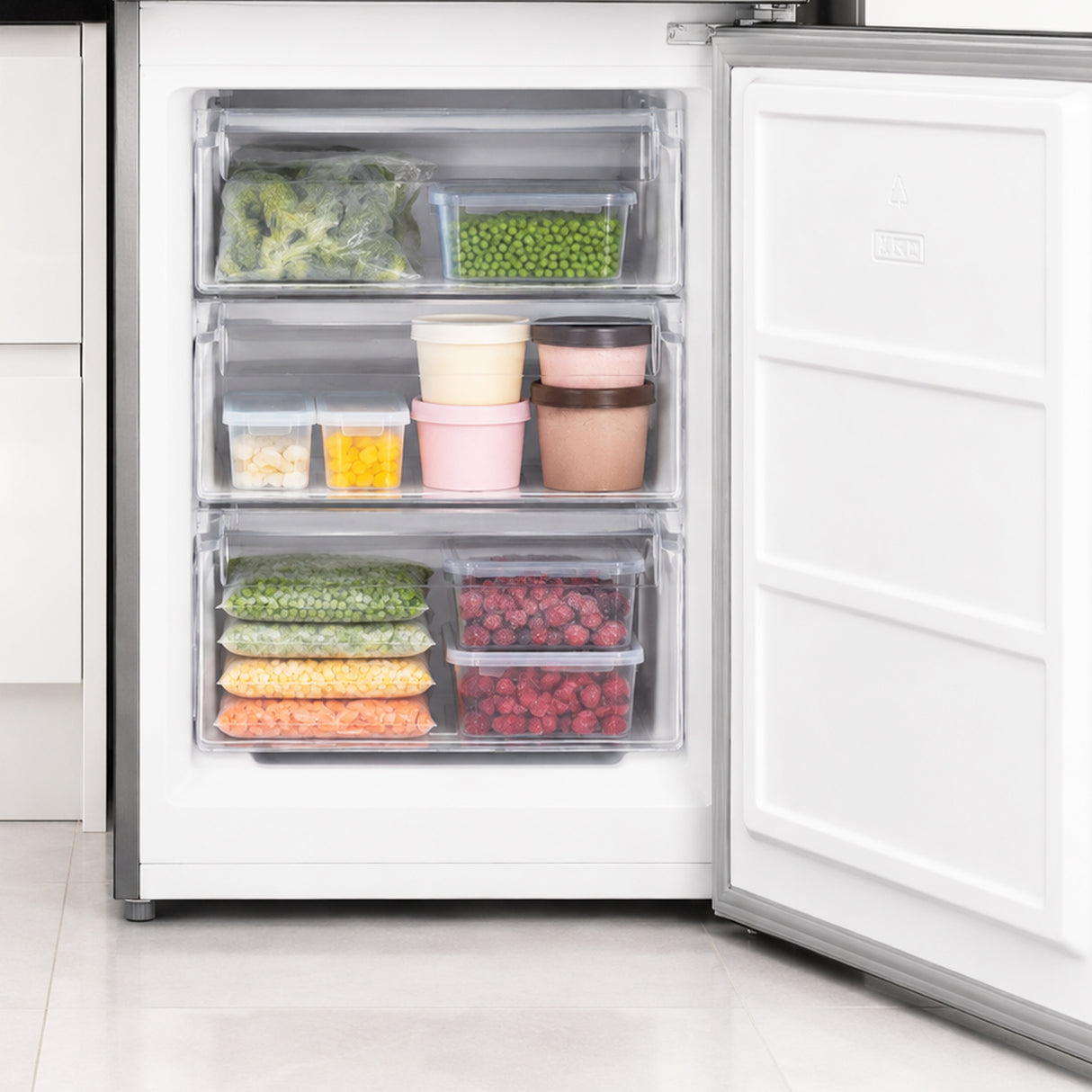 Frigo congélateur Heinner HCNF-HM293INVXD – 293 litres – No Frost – inverter – classe énergétique D – inox
