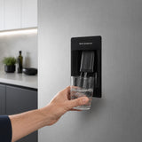 Heinner HC-HM313XWDE++ Koel-vriescombinatie met Waterdispenser – 313 L – Energieklasse E – Elektronische Bediening met Instelbare Thermostaat – LED-verlichting – Omkeerbare Deur – 5 Jaar Garantie