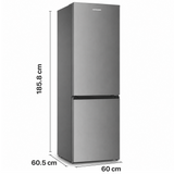 Frigo congélateur Heinner HC-HM315XE++ – 315 L – Classe énergétique E – Thermostat réglable – Éclairage LED – Porte réversible – inox – 5 Ans de garantie