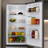 Frigo congélateur Heinner HC-HM315XE++ – 315 L – Classe énergétique E – Thermostat réglable – Éclairage LED – Porte réversible – inox – 5 Ans de garantie