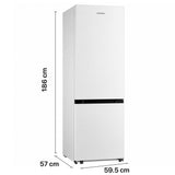 Frigo congélateur Heinner HCNF-M330INVE – 330 litres – No Frost – inverter – classe énergétique E – blanc