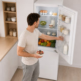Frigo congélateur Heinner HCNF-M330INVE – 330 litres – No Frost – inverter – classe énergétique E – blanc