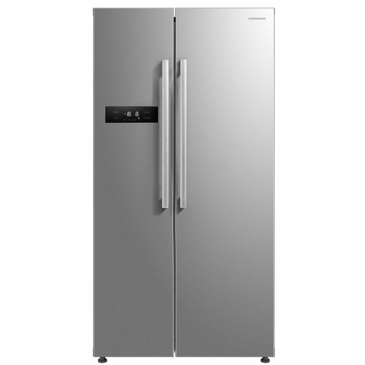 Frigo américain Heinner HSBS-M548NFINVXE – 548 litres – No Frost – inverter – classe énergétique E – inox