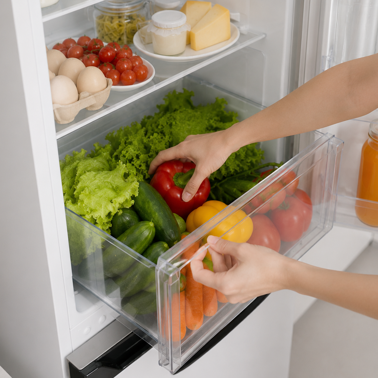 Frigo congélateur Heinner HCNF-HM253INVD – 253 L – Total No Frost – compresseur inverter – Classe énergétique D – Commande électronique avec Thermostat réglable – Éclairage LED – Blanc – 5 ans de garantie