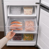 Frigo congélateur Heinner HCNF-M330INVSE – 330 litres – No Frost – inverter – classe énergétique E – argent