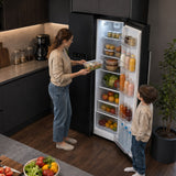 Frigo américain Heinner HSBS-M548NFINVBKE – 548 litres – No Frost – inverter – classe énergétique E – noir