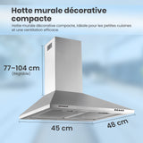 Heinner DCH-450X afzuigkap – wandschouw – 60 cm – 3 snelheden – RVS – foto 5
