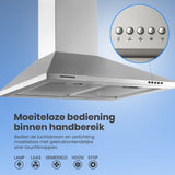 Heinner DCH-650GX afzuigkap – wandschouw – 60 cm – 3 snelheden – foto 3