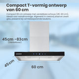 Heinner DCH-650TIX Wandschouw Afzuigkap 60 cm – 3 Snelheden – Touch – foto 5