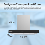 Heinner afzuigkap HDCH-MD60TIX – 60 cm – 4 snelheden – touch bediening – foto 5