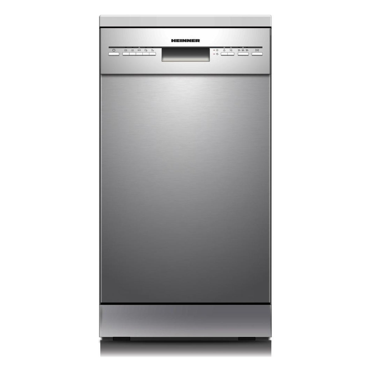 Heinner HDW-FSM45510XE vrijstaande vaatwasser – 10 couverts – AquaStop – energielabel E – rvs