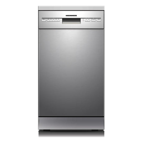 Lave-vaisselle pose libre Heinner HDW-FSM45510XE – 10 couverts – AquaStop – classe énergétique E – inox – photo du produit