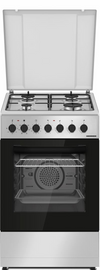 Heinner HFSC-S60LITGC-SL Gasfornuis 50 cm – 4 Zones – Oven 6 Functies – Grill