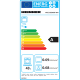 Heinner gasfornuis HFSC-S65MIXF-WH – 4 branders – oven met 6 functies – grill – wit (Tweedekans)