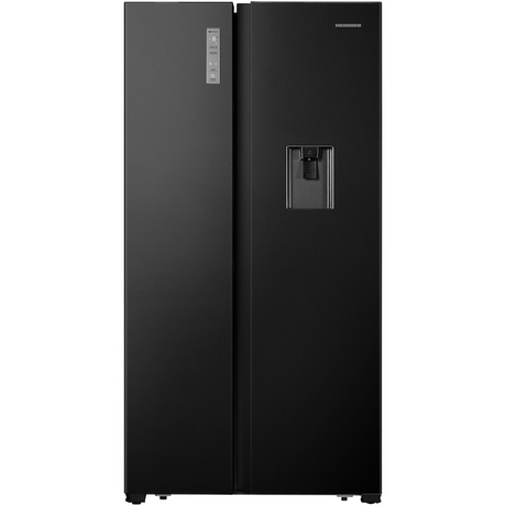 Réfrigérateur américain Heinner HSBS-HS519NFBKWDE – 519L – distributeur d’eau – noir – photo du produit