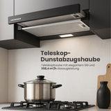 Heinner HTCH-F400BK afzuigkap – energielabel B – zwart – foto 2