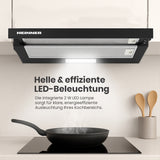 Heinner HTCH-F400BK afzuigkap – energielabel B – zwart – foto 3