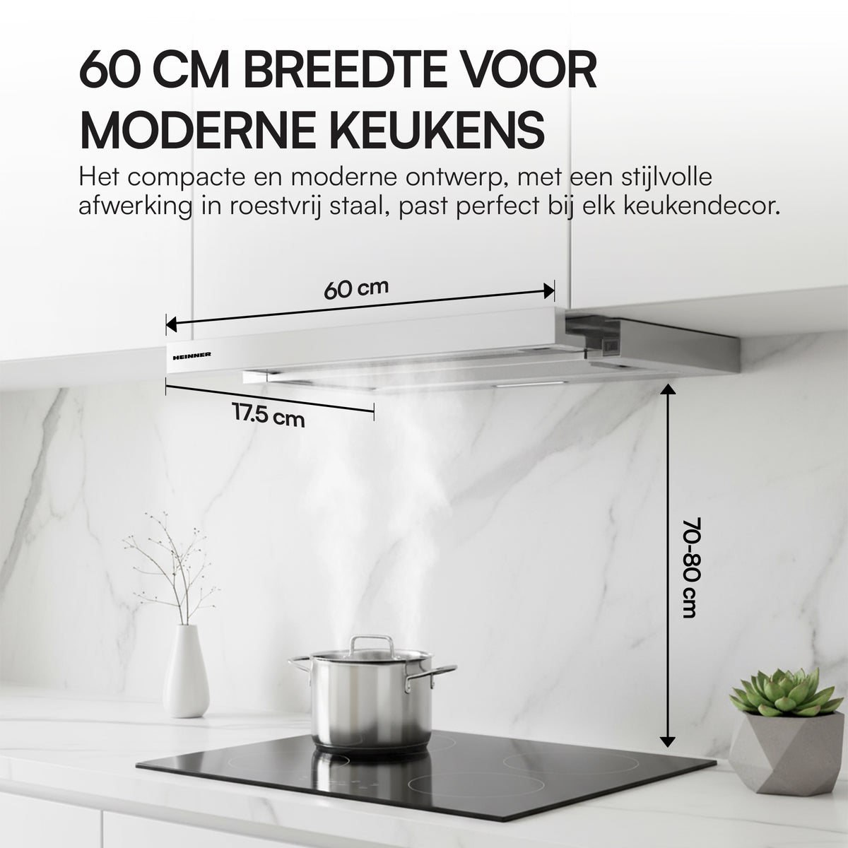Heinner HTCH-MD400IX afzuigkap – energielabel B – inox – foto 5
