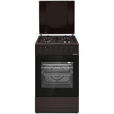 Heinner HFSC-S60LITGC-BRW Gasfornuis – 4 Branders – Elektrische Oven – Grill