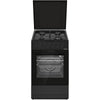Heinner HFSC-S60LITGC-BK Gasfornuis – 4 Branders – Elektrische Oven – Grill