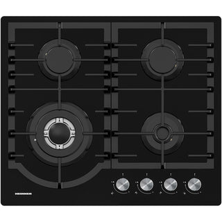 Heinner HBH-M447IWFGBK Gaskookplaat – 4 Branders – Wokbrander – Gietijzer