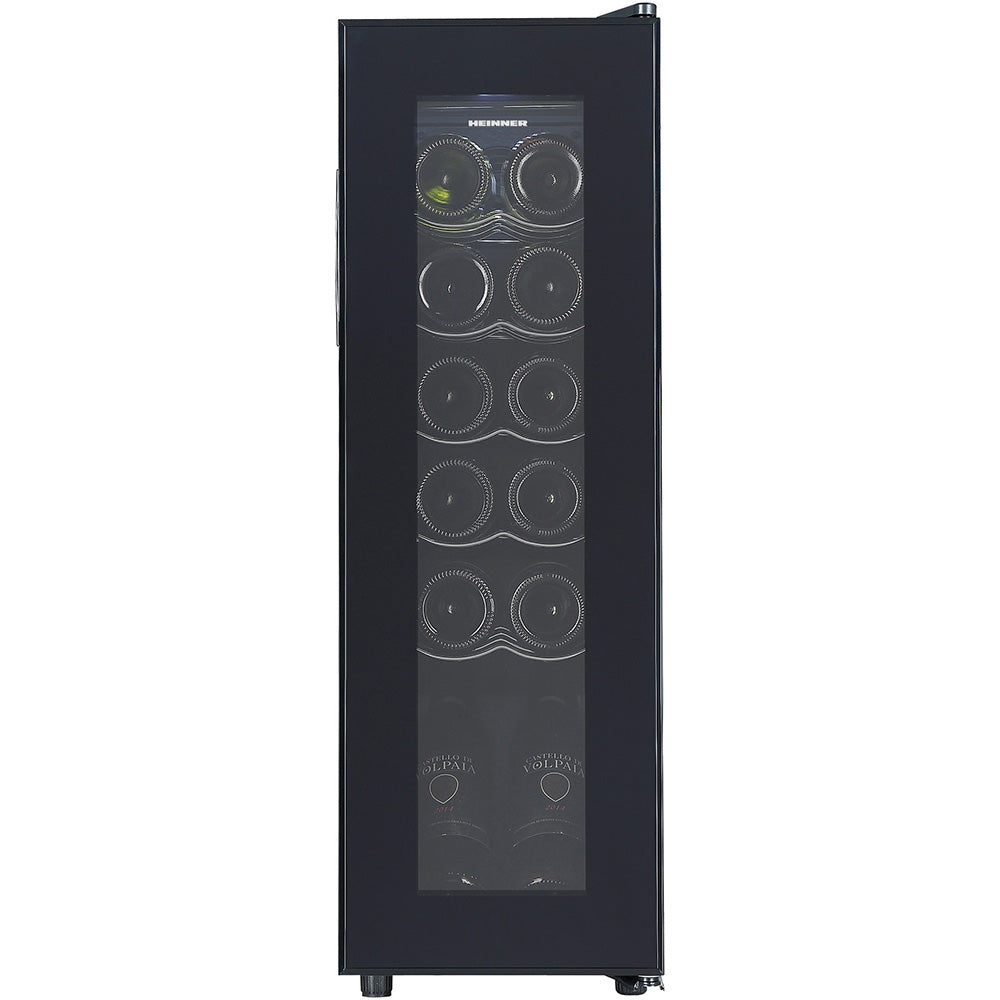 Heinner HRV-A45DRM12 Wijnkoelkast 45 L – 12 Flessen – Metalen Leggers
