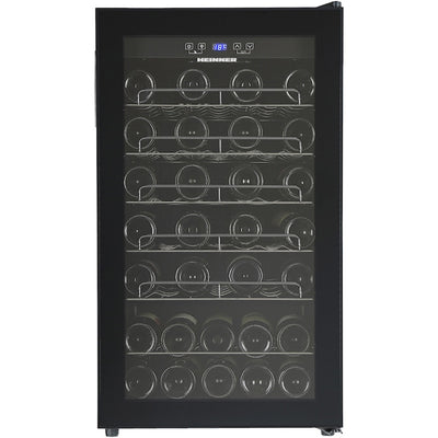 Heinner HRV-A118DRM40 wijnkoelkast – 118 liter – 40 flessen – metalen leggers