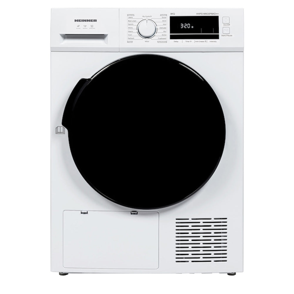 Heinner HHPD-M9G5PBKD++ Warmtepompdroger – 9 kg – Anti-Kreuk