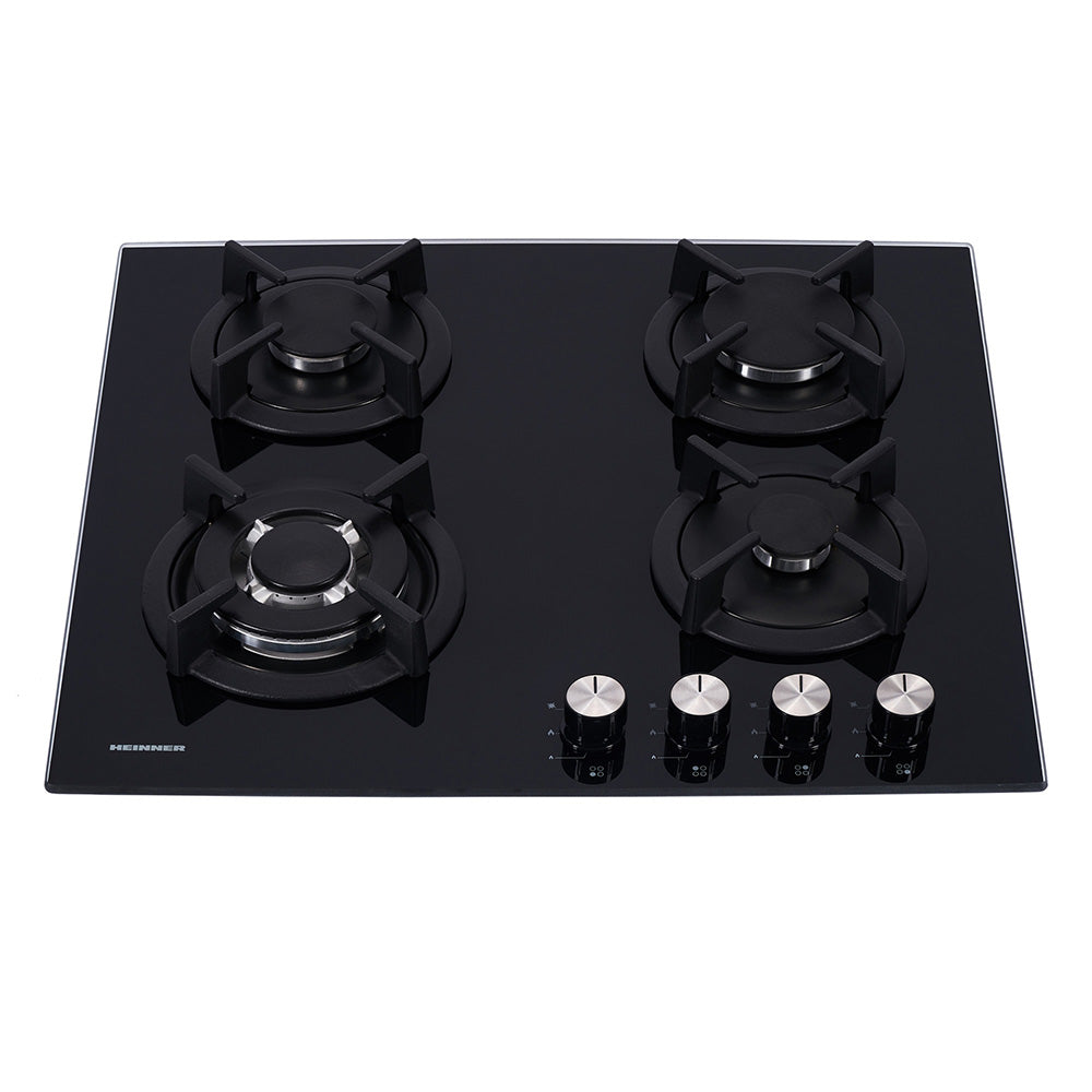 Heinner HBH-S584WI-GBK Gaskookplaat – 4 Branders – Wokbrander – Gietijzer