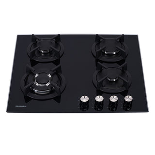 Heinner HBH-S584WI-GBK Gaskookplaat – 4 Branders – Wokbrander – Gietijzer