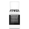 Cuisinière à gaz Heinner HFSC-S65MIXF-WH – 4 brûleurs – four avec 6 fonctions – gril – blanc